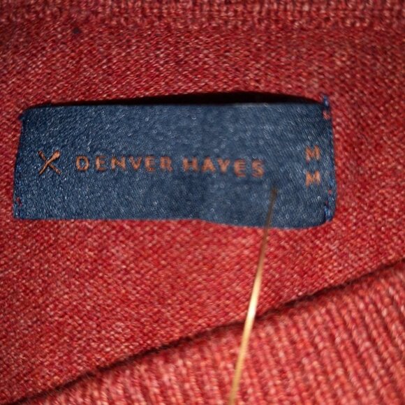 2 / $30.00 - NWT Denver Hayes Men's Size Medium V-neck Lightweight Sweater - Picture 3 of 7